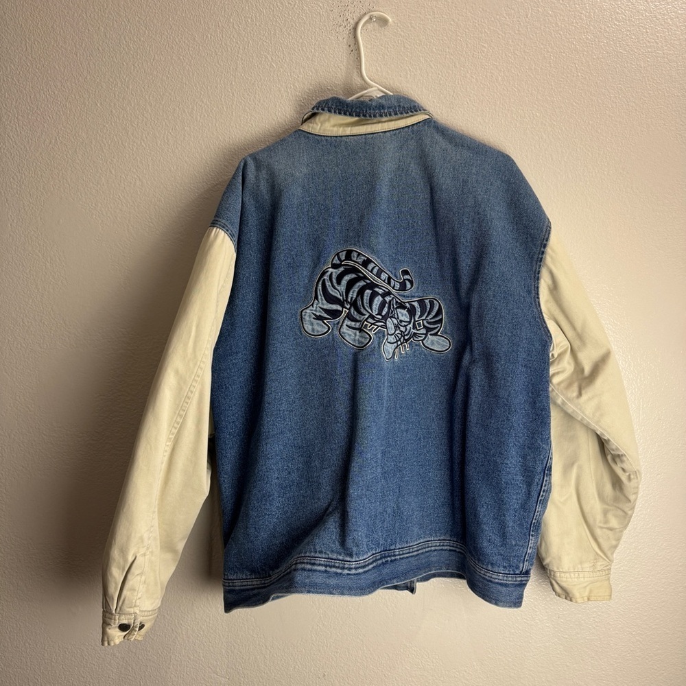 Tigger Disney Store Vintage Varsity Denim Jacket Size Large
